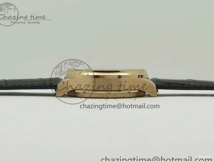 MIROTIME 0116 Portuguese Tourbillon IW5046 RG ZF Best Edition Gray Dial on Black Leather Strap SmoothTexture 7142